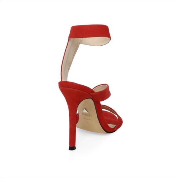 Schutz red strappy heels size 7 - Picture 2 of 7